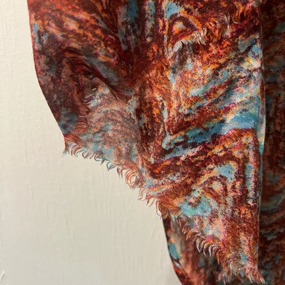 Multicolor Patterned Scarf - Picture 2 of 3